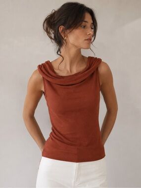 🌼 3/$15 Zara Cowl Neck Sleeveless Knit Top S